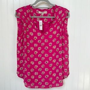 NWT Floral LOFT sleeveless top